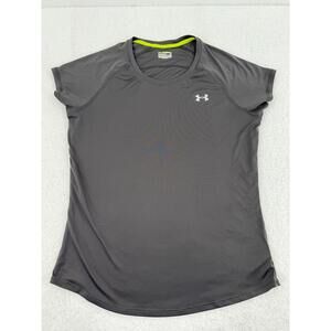 Under Armour Grey Short Sleeve Crew Neck‎ Logo Athletic TShirt  Women Large